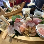 UORIKI FISH MARKET - 舟盛定食の舟盛