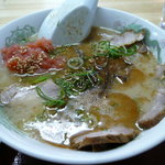 元祖タマユラーメン - 自らトッピングしたタマユラーメン