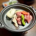 日本料理･鍋料理 おおはた - 佐賀黒毛和牛陶板焼き