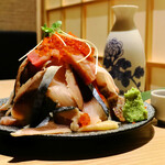 海鮮居酒屋 魚政 - 名物こぼれ盛り（大）2980円