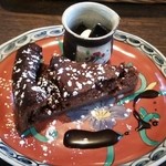 Jikabai Sen Ko Hi Hanakirin - ケーキセットのチョコケーキとコーヒーゼリー