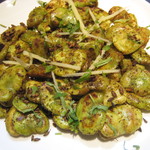 チャミヤラキッチン - そら豆のクミン炒め　￥480