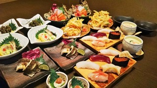 Sushi Kappou Shiro Haccha - コース料理一例