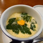 鴨料理 呂尚 - 茶碗蒸し　もちろん具材に鴨肉が入ってます