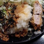 八戒 - おろし納豆とんかつヒレ定食2350