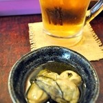 タマエテント - 牡蠣のオリーブオイル漬け￥380