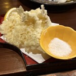 田舎家 炉 - 白キスの天ぷら