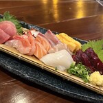 田舎家 炉 - 刺身七種盛り合わせ