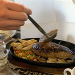 ステーキやるじゃん - 「ハンバーグBランチ(230g)」¥1309