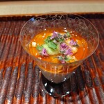 四間道 とりう - 湯葉、清々しい、山葵が良いアクセント