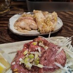 江古田ホルモン - 牛タンから塩ホルモンを望む♪