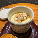 京極寿司 - 白子と八日市市のチーズの茶碗蒸し。