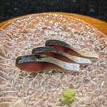 京極寿司 - 〆サバ瞬間スモーク。