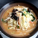 幸楽苑 - 料理写真:味噌野菜たんめん(730円也) 今日は味噌味で‥