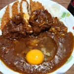 ほびーい喫茶店 - 生タマカツカレー(値段お任せ)