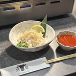 燒肉裏松 姬路本店 - 白生センマイ。誰も美味しくてコリコリ感が上品。
