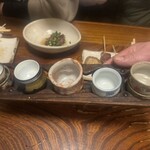 とりせん - お酒のおちょこを選ばせてもらいました