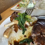 kitchenhiko - 【2026.1.24(土)】自家製デミグラスソースハンバーグのほうれん草