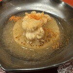 ろばた はなれ - 炊き大根と白子のフリット