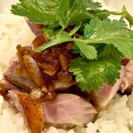 らーめん かねかつ - 鴨肉ごはん✨