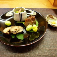 味心 すず木 - 子持ち鮎､北寄貝のてっぱい､蛸の桜煮､藤九郎｡