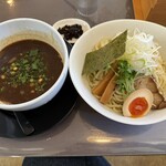 檜食堂 - 辛つけ麺醤油1200円