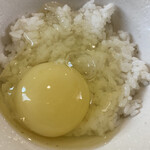 らぁ麺　福橋 - 黄色くない､白身みたいな黄身❗️