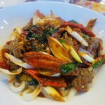  シルクロードウイグル料理アリババ - 辛い炒め物和えのラグメン