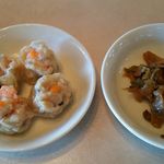 名鉄菜館 - 飲茶はエビ焼売が・・・ザーサイも付いてるよぅ＾＾；