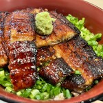 大衆鰻の店 うな大 - ねぎまぶし丼 特上 下にも鰻が！