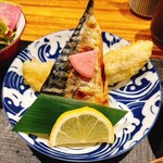 喜禄 - 塩サバとあなご天