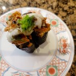 回転すし北海道 - うなぎ山かけ軍艦