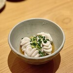 すしやのたい悟 - 白子ポン酢。クリーミーで濃厚！凝縮した旨みが溢れ、口の中でとろけます(*˘︶˘*).｡.:*♡