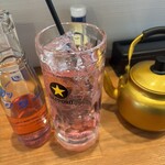 朝から居酒屋 陽のうえ - ヤカンセットでバイスサワー！焼酎3杯分で700円は安すぎ！割物はメニューから選べるが、セット内の価格に含まれるので、めちゃくちゃお得！