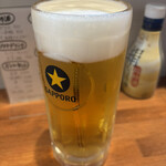 朝から居酒屋 陽のうえ - まずは、生ビール！
