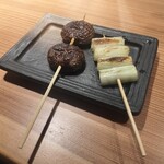 炭火串焼 鶏魚 - 