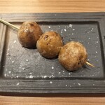 炭火串焼 鶏魚 - 