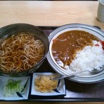 さらしな大屋 - 【セットメニュー】カレーかけ