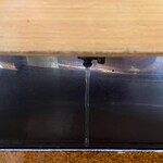 亀庄寿司 - 付け台下手洗い水