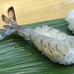 亀庄寿司 - 活車海老