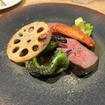 ビストロ マサ - 料理写真:阿賀野産牛ランプ肉のロースト