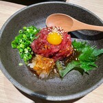 波津馬 - 馬肉ユッケ