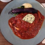 ハンバーグ大地 - トマト煮込みハンバーグ