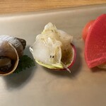 moto - シロウオと石鯛のお刺身