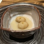 温石 - 蓮根団子・白味噌のソース