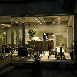 The interior of the store is simply decorated with a refined taste.