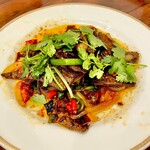 湖南人家 - 20260115豚レバーの湖南風炒め1,518円➁