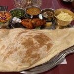 シャングリラ モティ - 料理写真:北インドカレーセット　サグ　キーマ　コルマ？