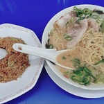 来来亭 - こってりラーメン太麺変更チャーハンセット1190円（2026年1月）