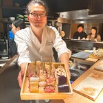 炭割烹 新谷 - 串見せ